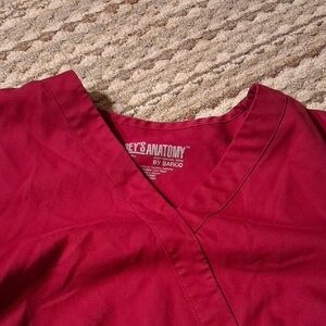Grey's Anatomy by Barco Red Scrub Top